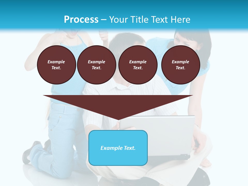 Happy Woman Consulting PowerPoint Template