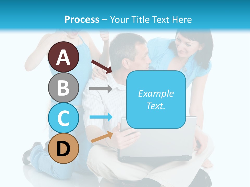 Happy Woman Consulting PowerPoint Template