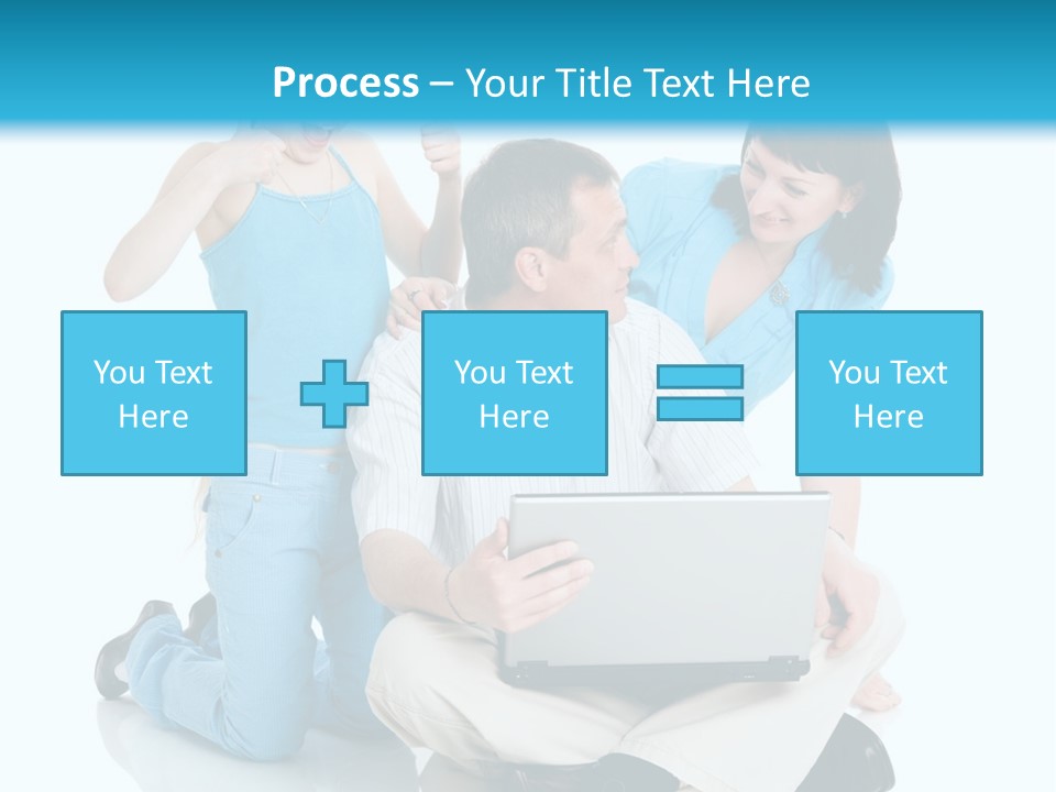 Happy Woman Consulting PowerPoint Template
