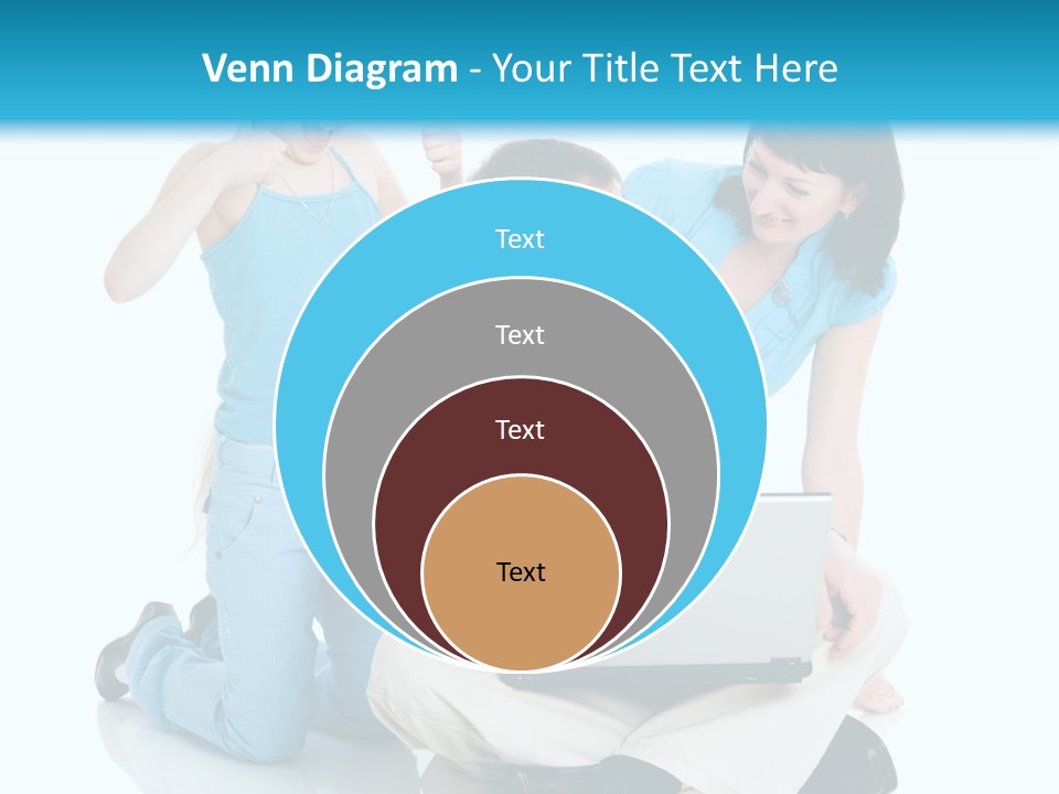 Happy Woman Consulting PowerPoint Template