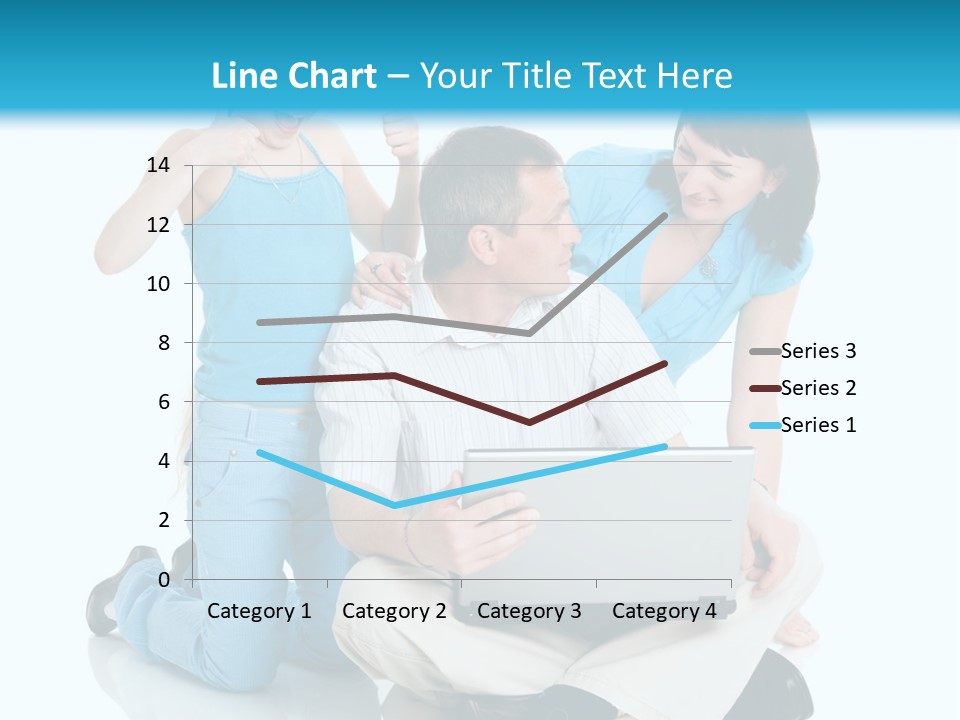 Happy Woman Consulting PowerPoint Template