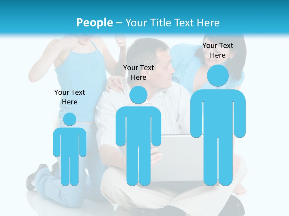 Happy Woman Consulting PowerPoint Template