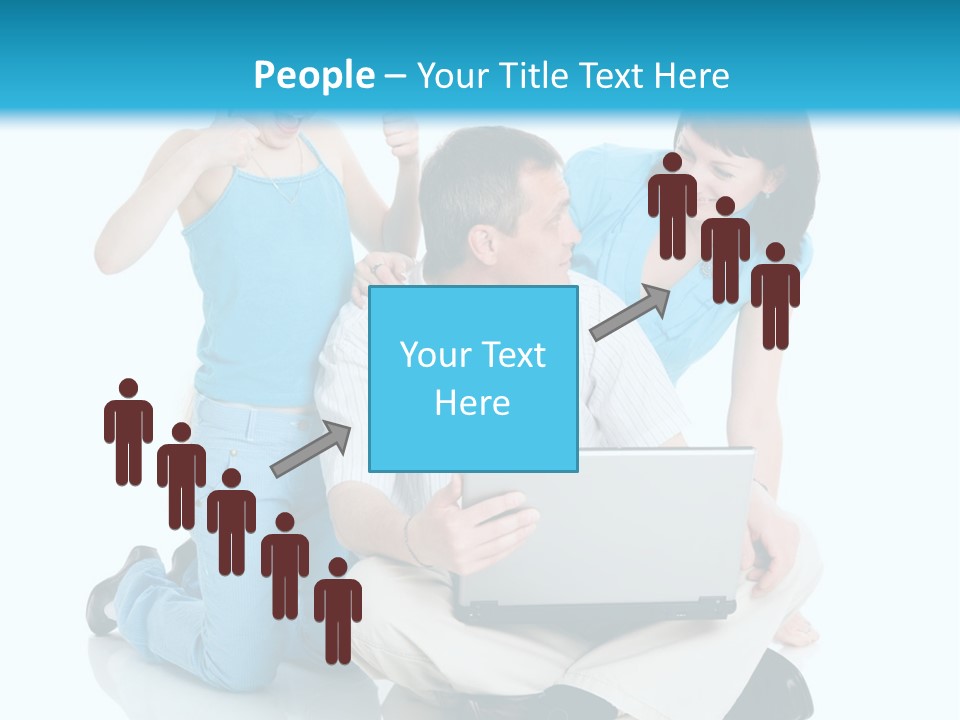 Happy Woman Consulting PowerPoint Template