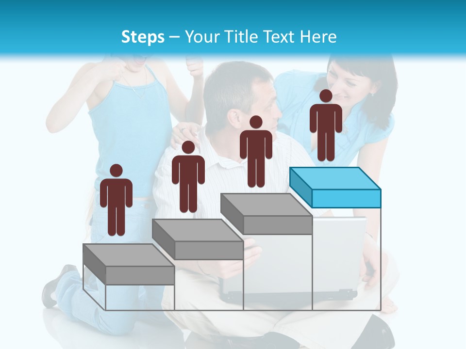 Happy Woman Consulting PowerPoint Template