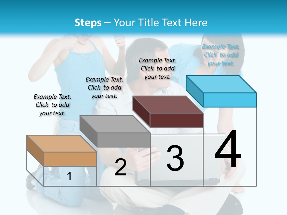 Happy Woman Consulting PowerPoint Template
