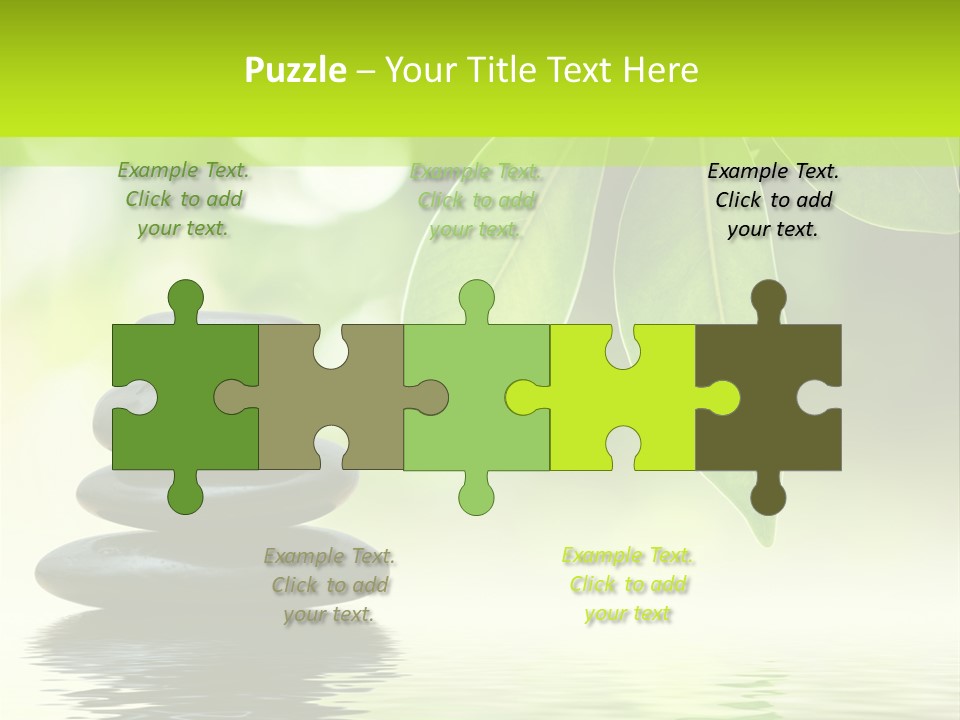 Buddhism Fresh Pure PowerPoint Template