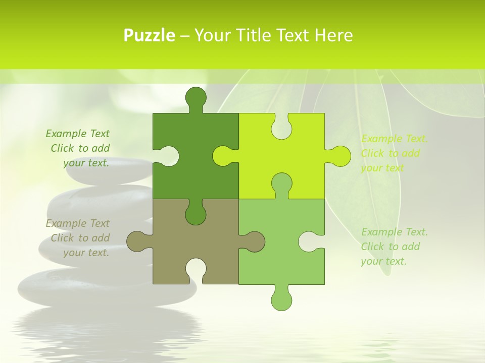 Buddhism Fresh Pure PowerPoint Template