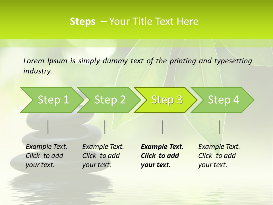 Buddhism Fresh Pure PowerPoint Template