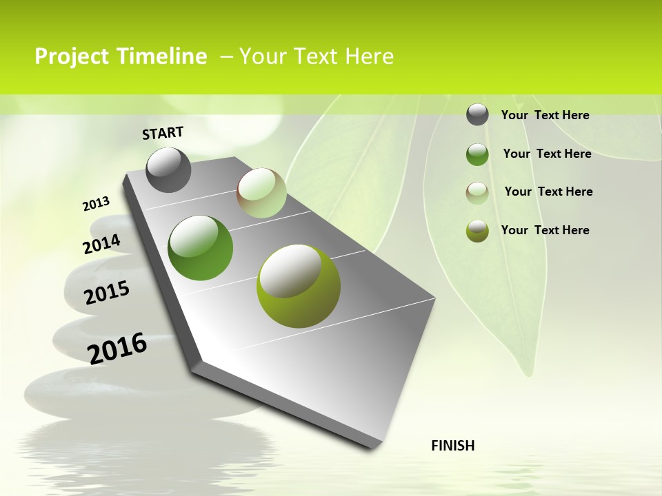 Buddhism Fresh Pure PowerPoint Template