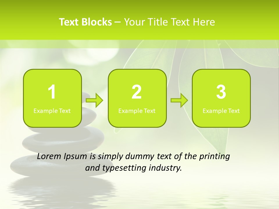 Buddhism Fresh Pure PowerPoint Template