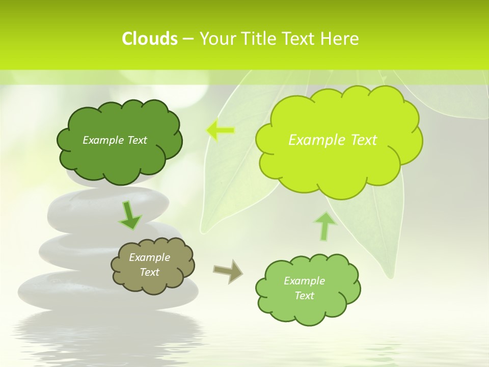 Buddhism Fresh Pure PowerPoint Template