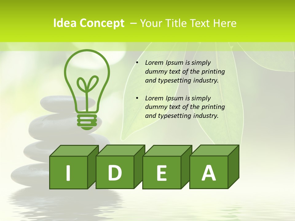 Buddhism Fresh Pure PowerPoint Template