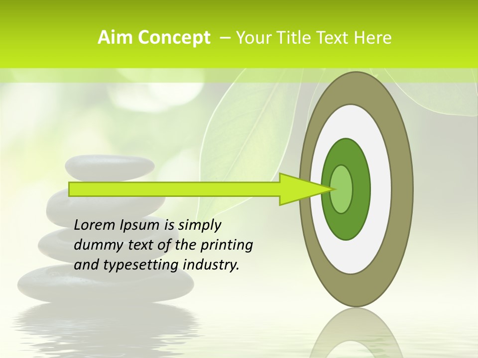 Buddhism Fresh Pure PowerPoint Template