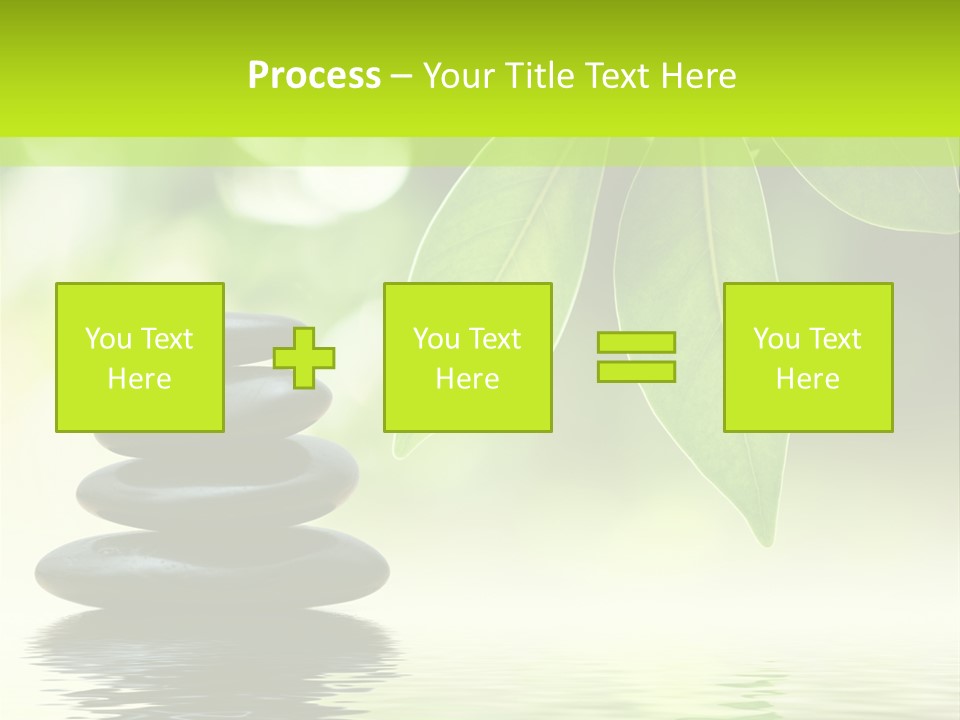 Buddhism Fresh Pure PowerPoint Template