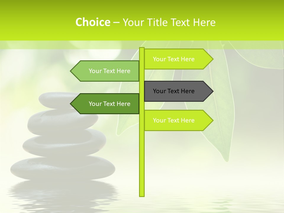 Buddhism Fresh Pure PowerPoint Template