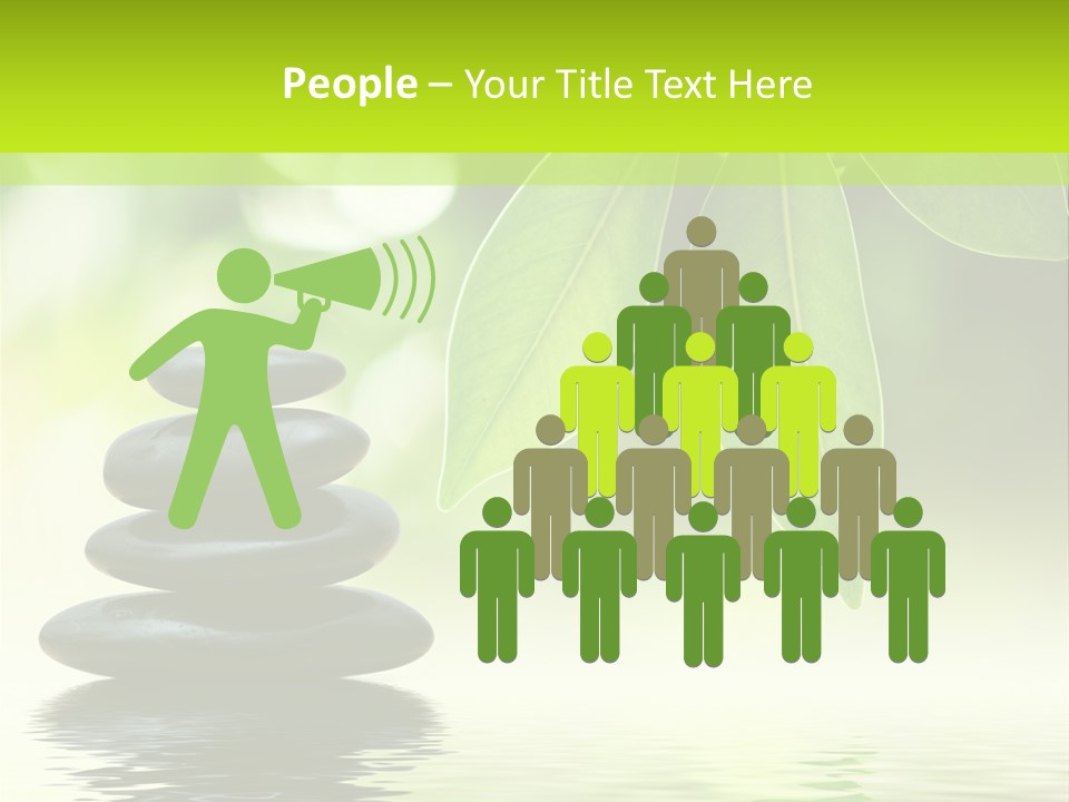 Buddhism Fresh Pure PowerPoint Template