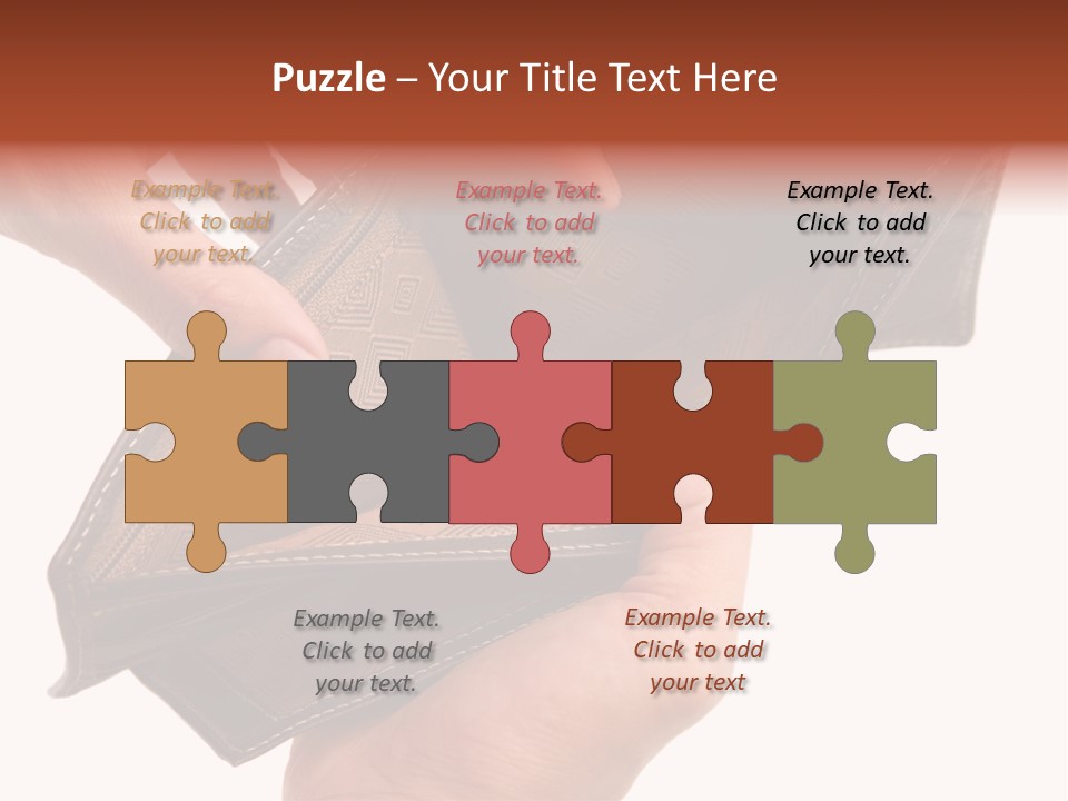 Horizontal Hand Open PowerPoint Template