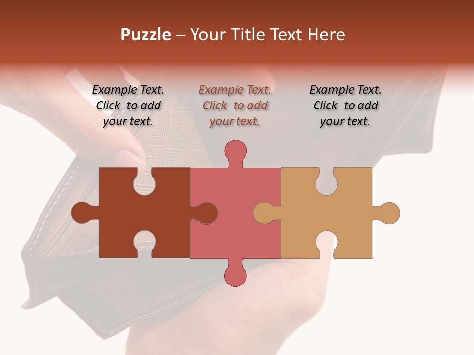 Horizontal Hand Open PowerPoint Template