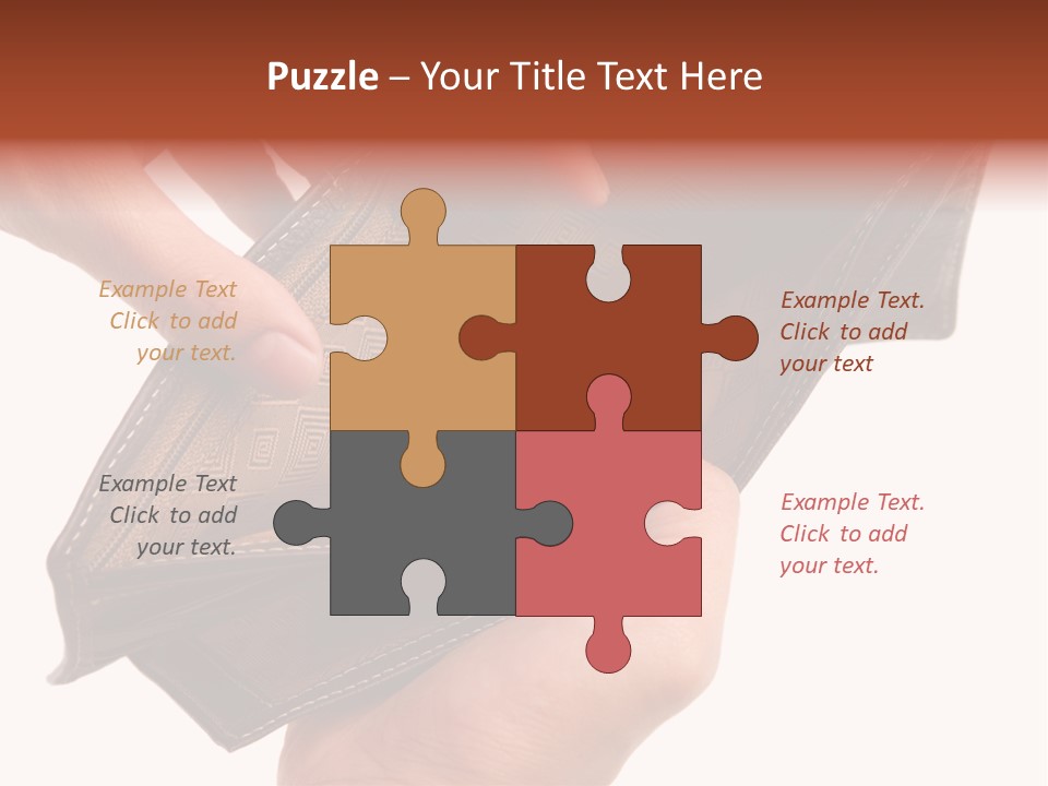 Horizontal Hand Open PowerPoint Template