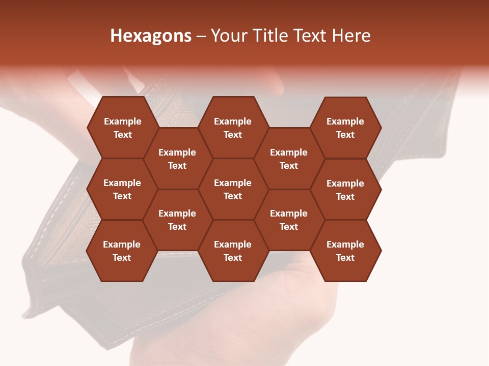 Horizontal Hand Open PowerPoint Template