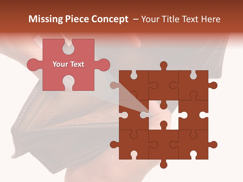 Horizontal Hand Open PowerPoint Template