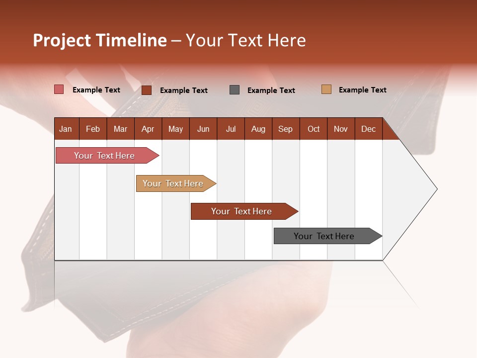 Horizontal Hand Open PowerPoint Template