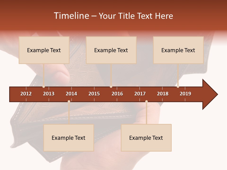 Horizontal Hand Open PowerPoint Template