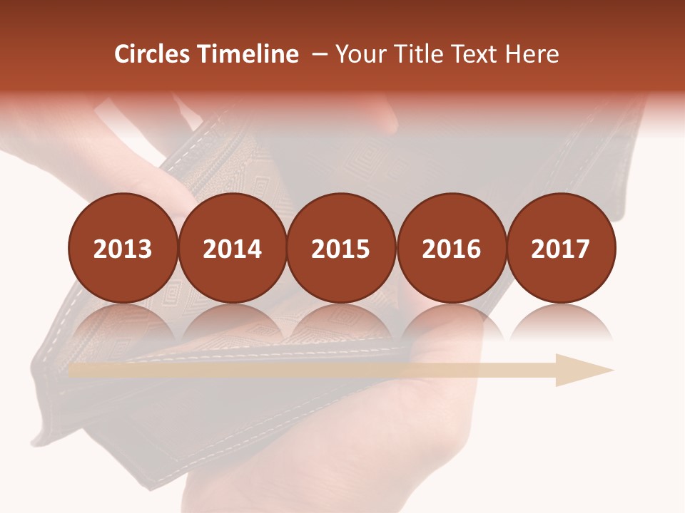 Horizontal Hand Open PowerPoint Template