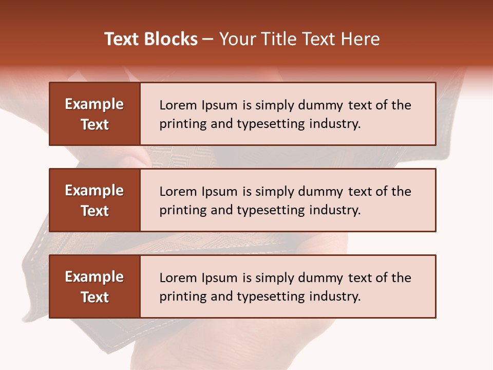 Horizontal Hand Open PowerPoint Template