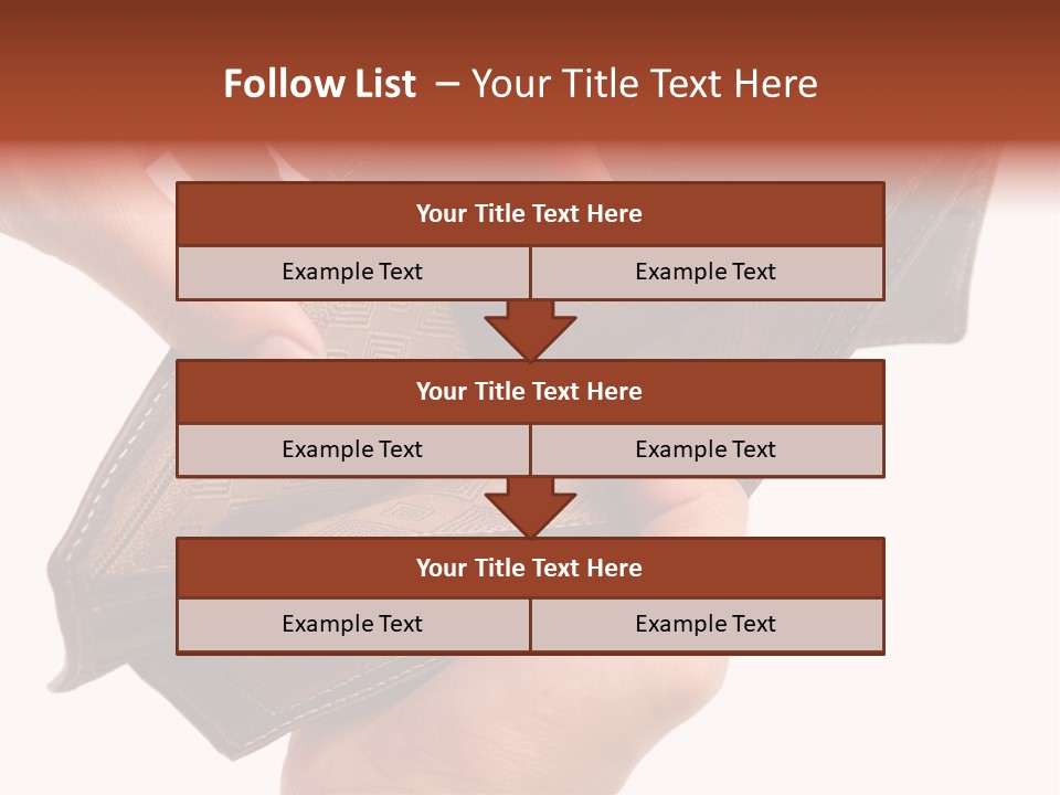 Horizontal Hand Open PowerPoint Template