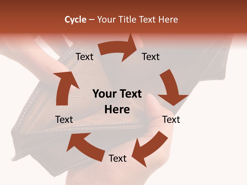 Horizontal Hand Open PowerPoint Template