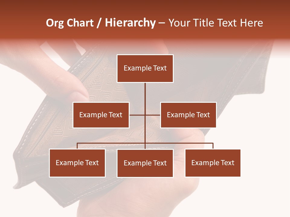 Horizontal Hand Open PowerPoint Template