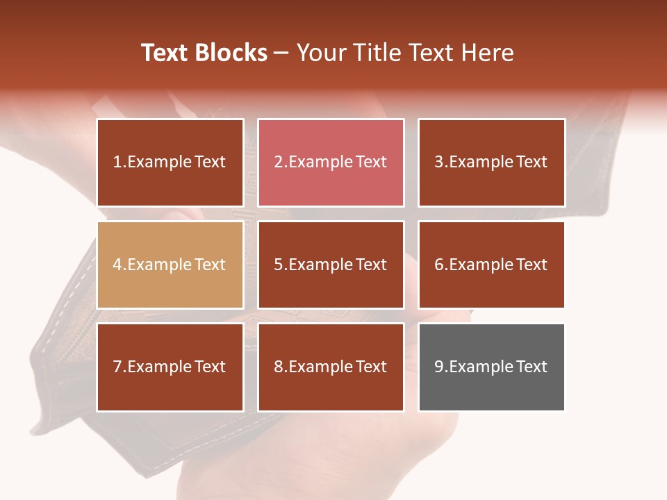 Horizontal Hand Open PowerPoint Template