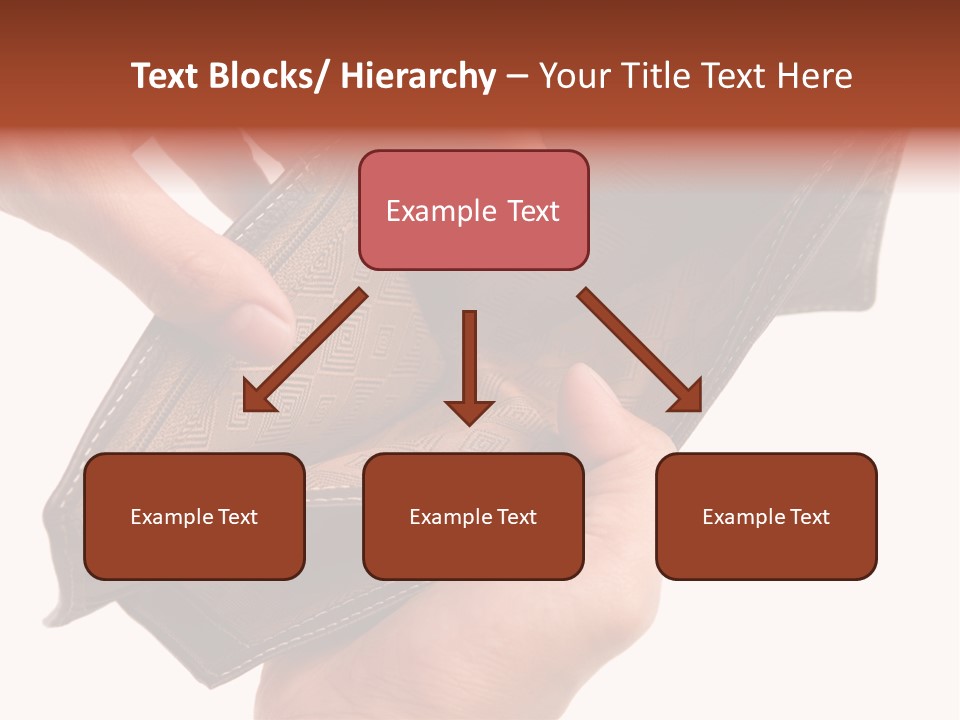 Horizontal Hand Open PowerPoint Template