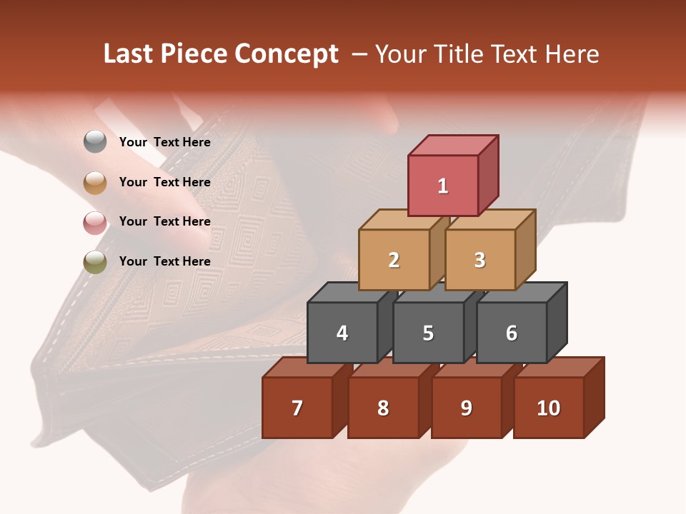 Horizontal Hand Open PowerPoint Template