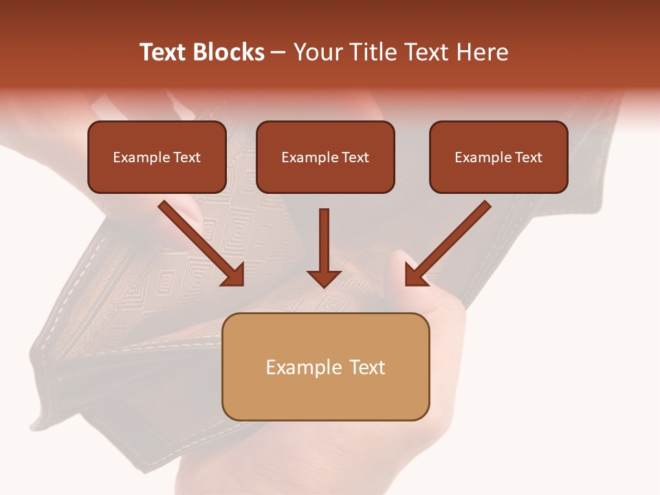 Horizontal Hand Open PowerPoint Template