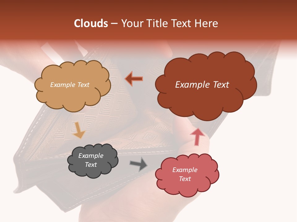 Horizontal Hand Open PowerPoint Template