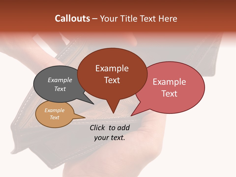 Horizontal Hand Open PowerPoint Template