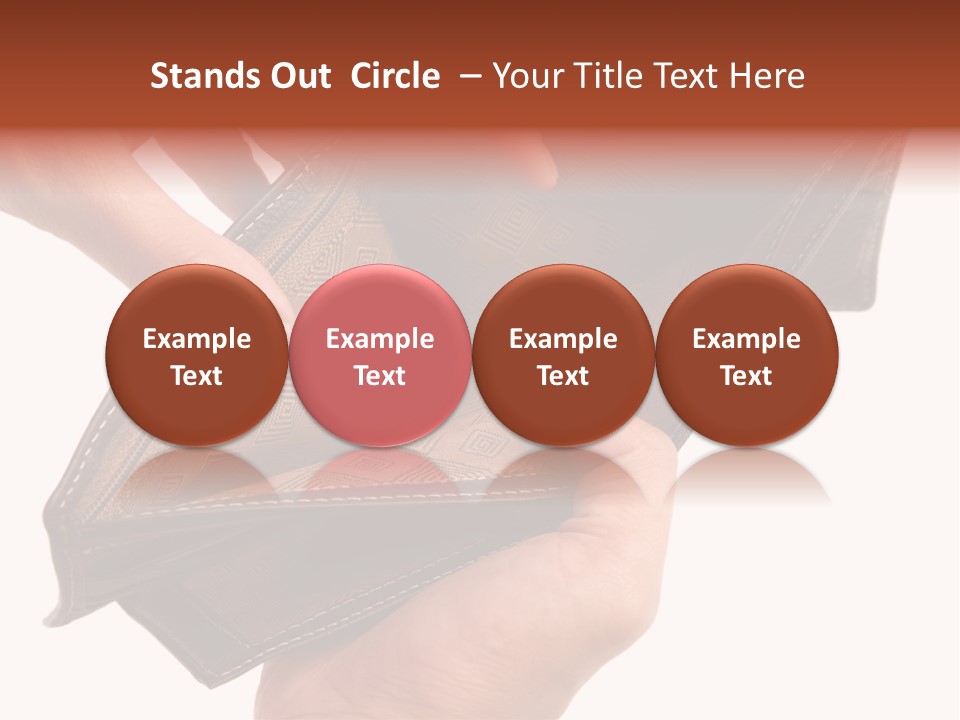 Horizontal Hand Open PowerPoint Template