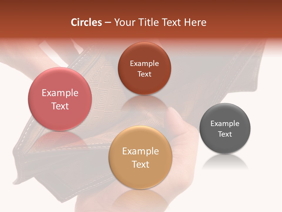 Horizontal Hand Open PowerPoint Template