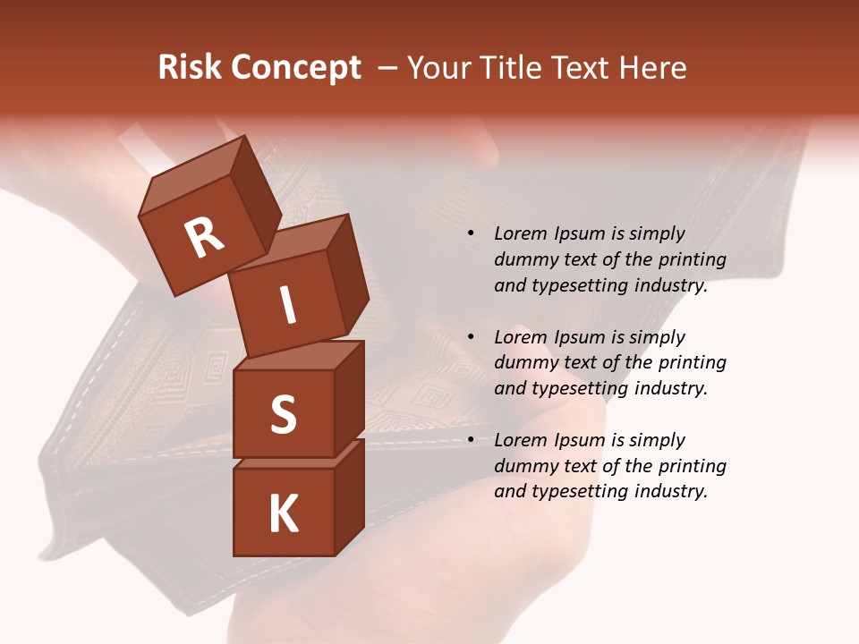 Horizontal Hand Open PowerPoint Template