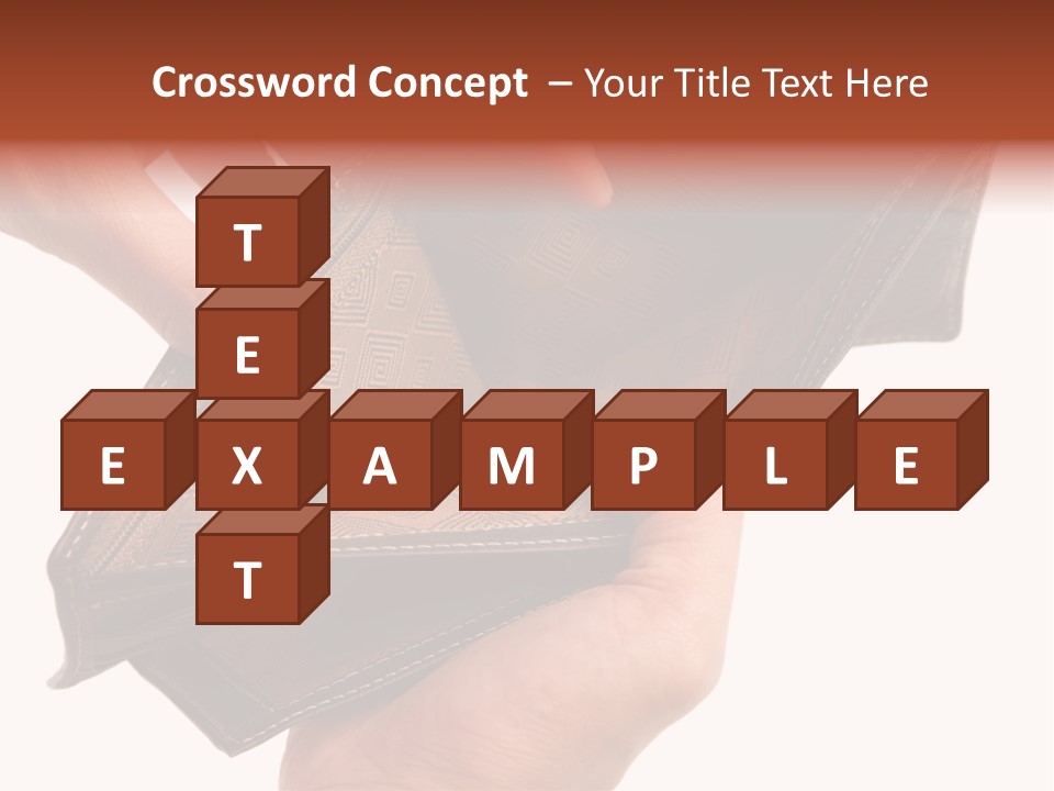 Horizontal Hand Open PowerPoint Template