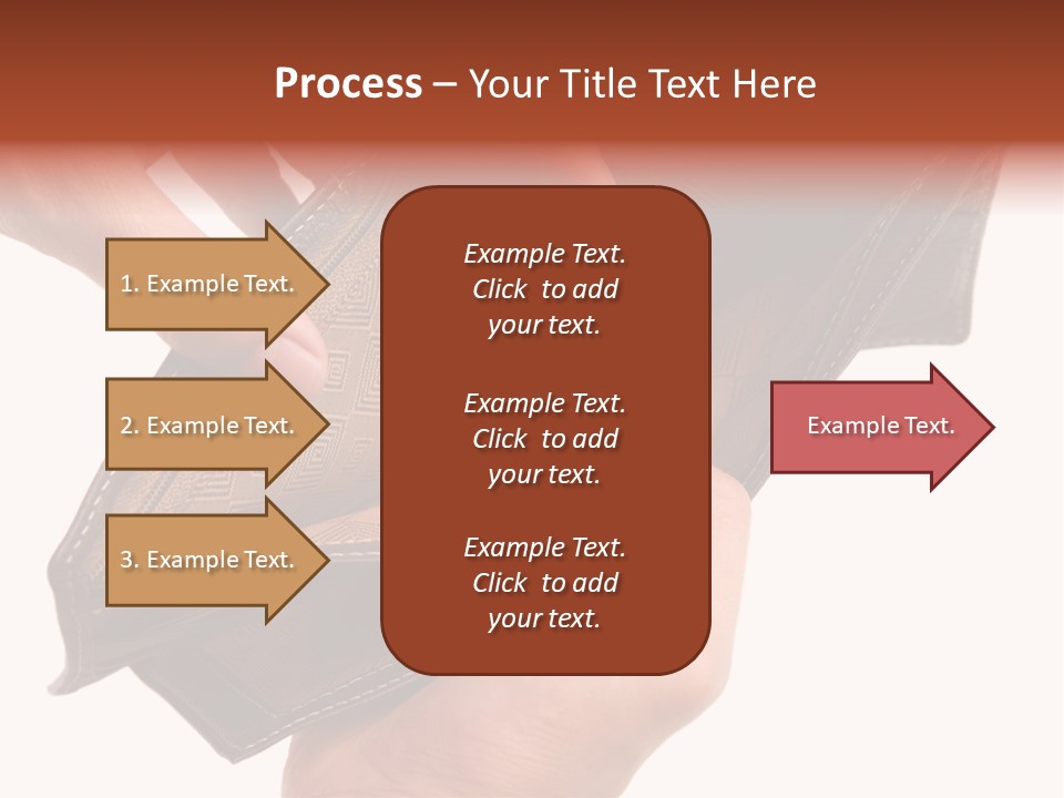 Horizontal Hand Open PowerPoint Template