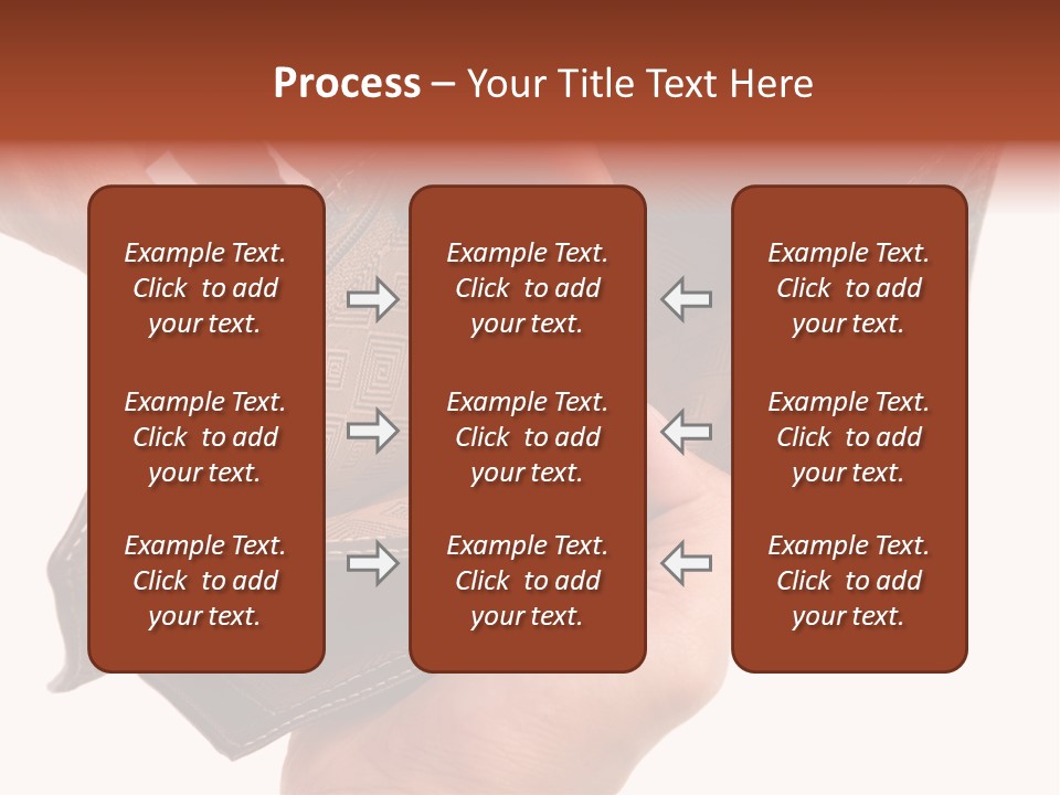 Horizontal Hand Open PowerPoint Template