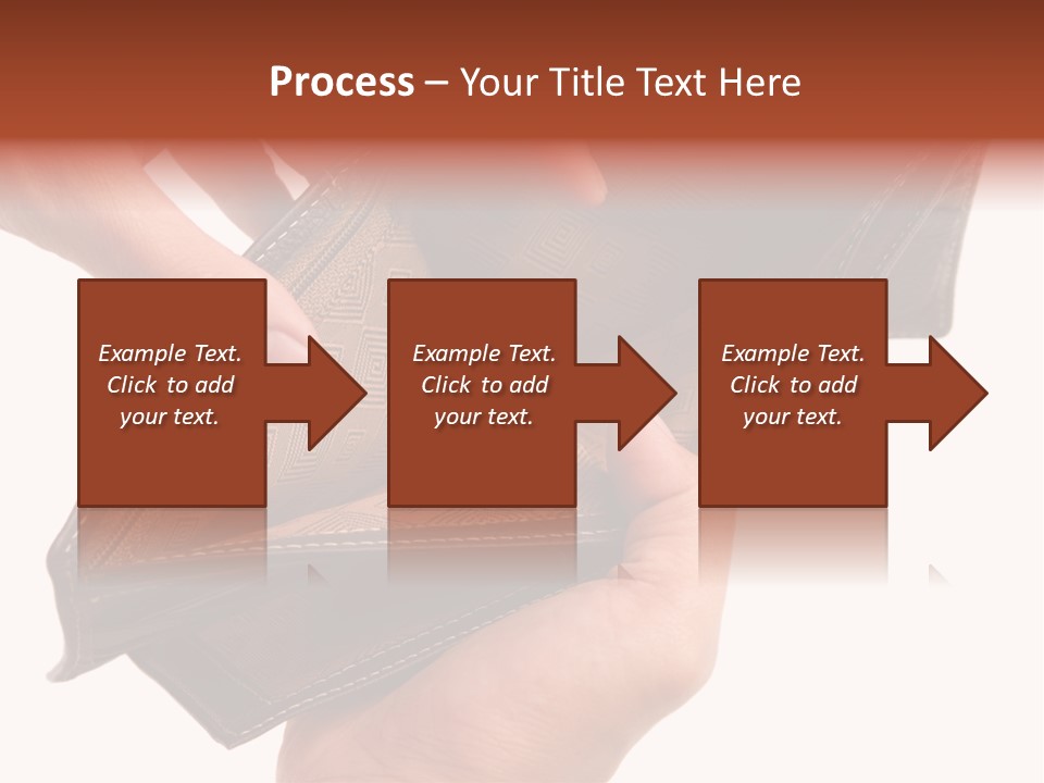 Horizontal Hand Open PowerPoint Template