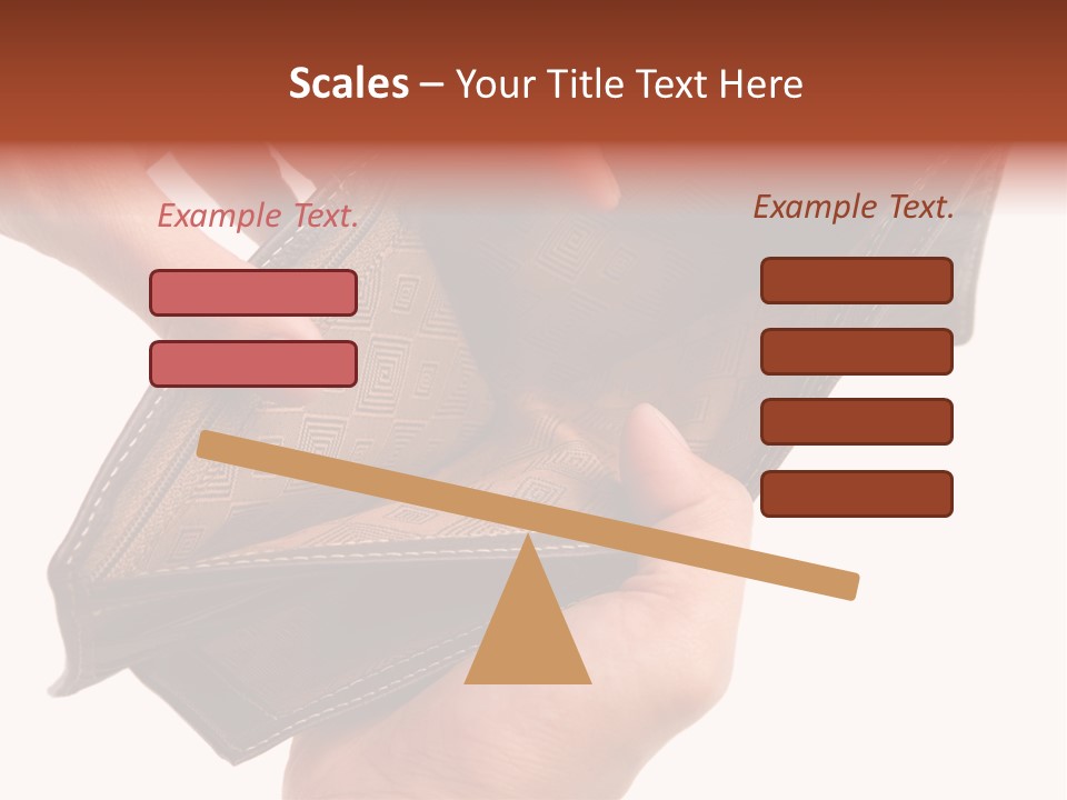 Horizontal Hand Open PowerPoint Template