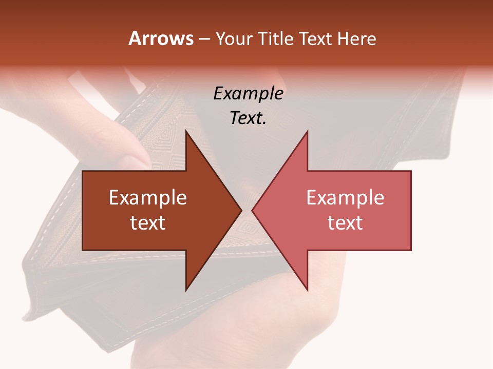 Horizontal Hand Open PowerPoint Template