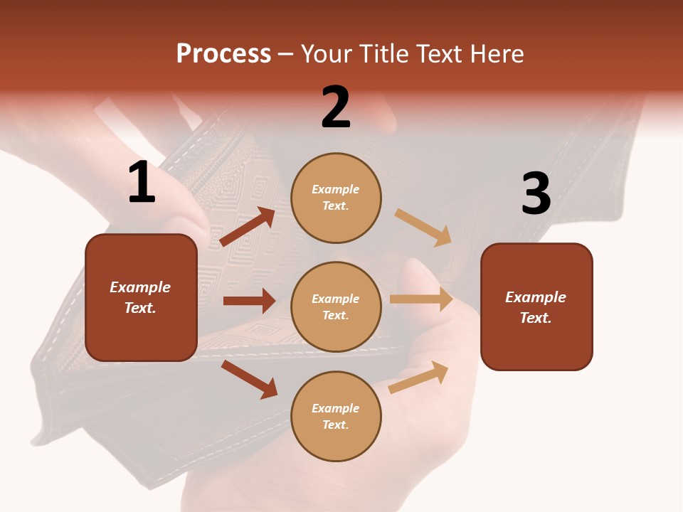 Horizontal Hand Open PowerPoint Template