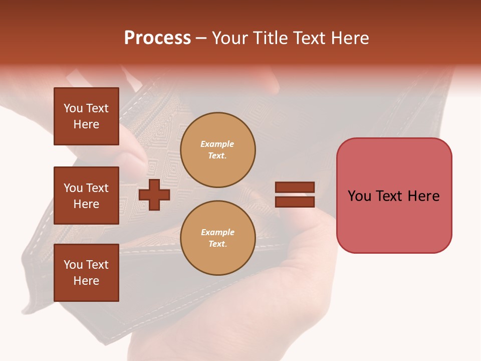 Horizontal Hand Open PowerPoint Template