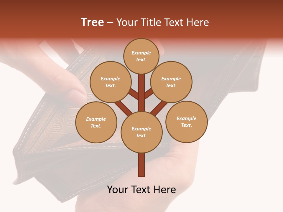 Horizontal Hand Open PowerPoint Template